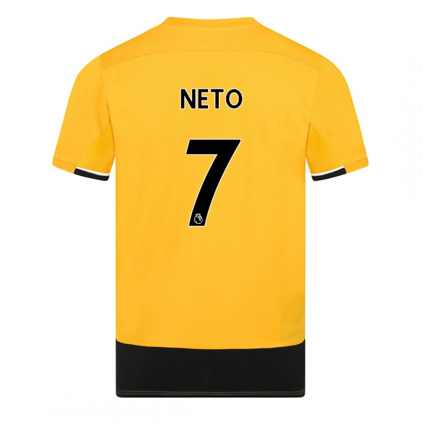 Damen Pedro Neto #7 Gelb Schwarz Heimtrikot Trikot 2022/23 T-shirt Österreich