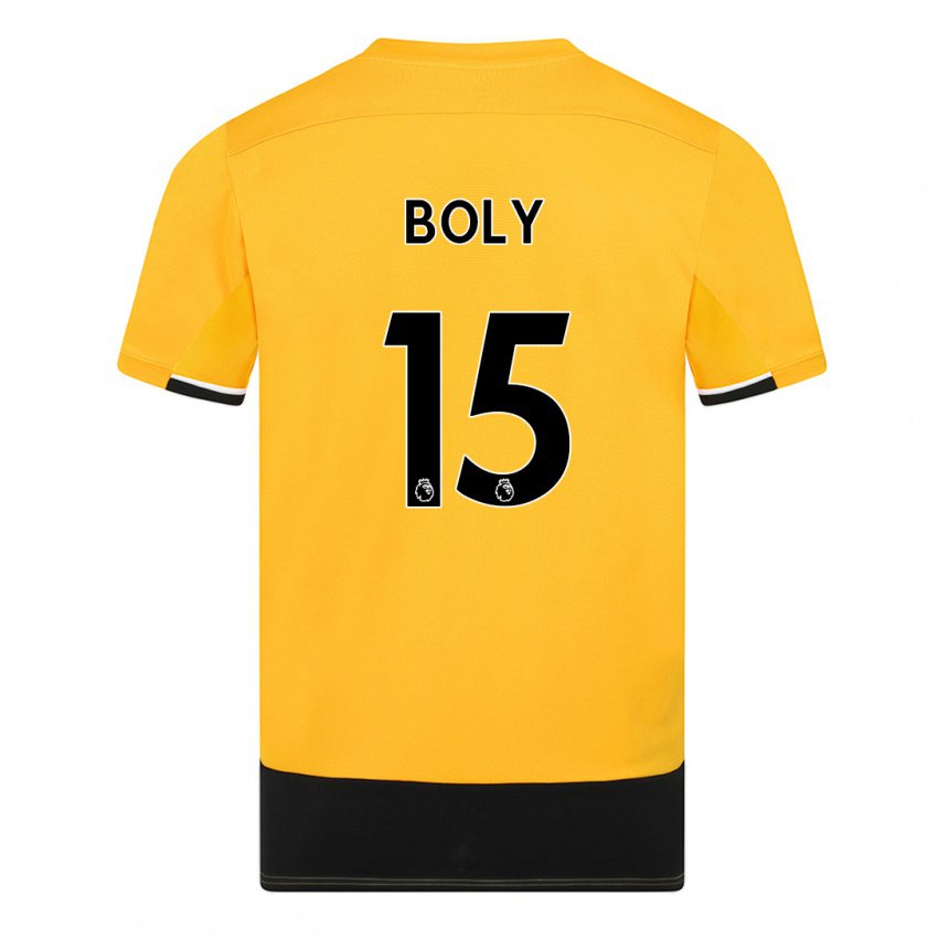 Damen Willy Boly #15 Gelb Schwarz Heimtrikot Trikot 2022/23 T-shirt Österreich