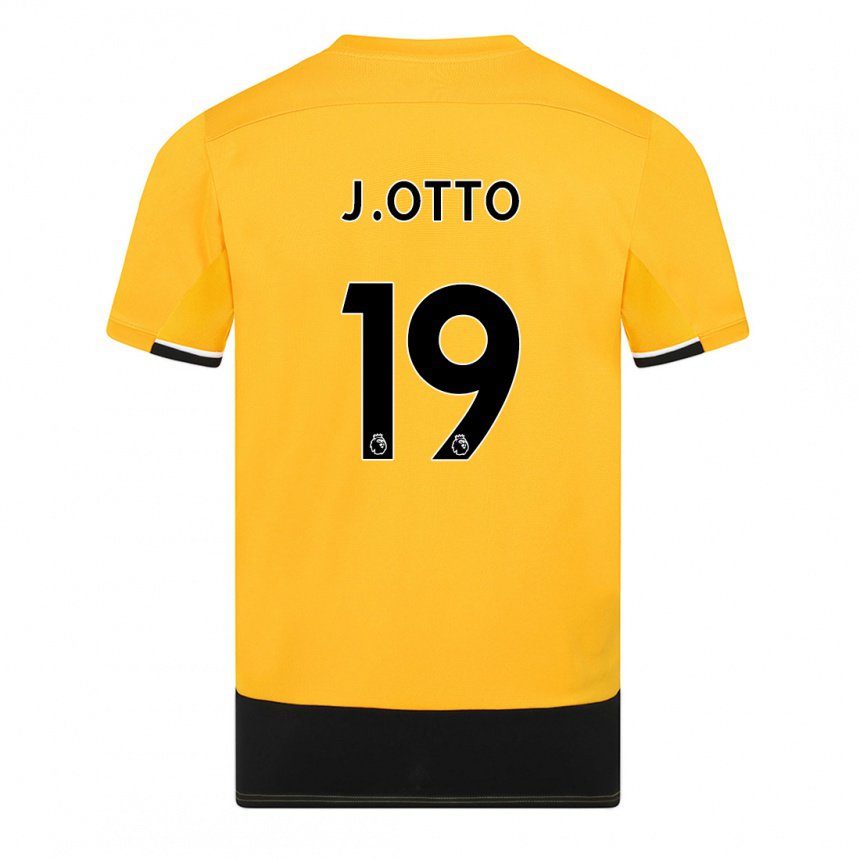 Damen Jonny Otto #19 Gelb Schwarz Heimtrikot Trikot 2022/23 T-shirt Österreich