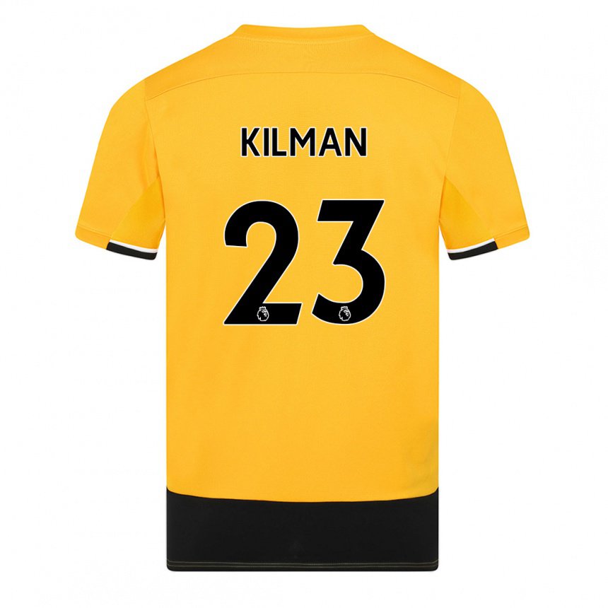 Damen Max Kilman #23 Gelb Schwarz Heimtrikot Trikot 2022/23 T-shirt Österreich