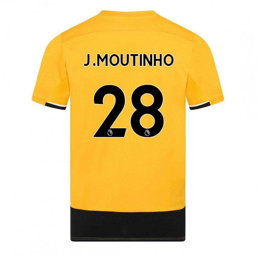 Damen Joao Moutinho #28 Gelb Schwarz Heimtrikot Trikot 2022/23 T-shirt Österreich
