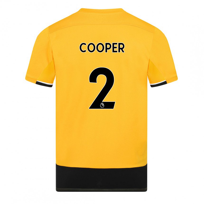 Damen Laura Cooper #2 Gelb Schwarz Heimtrikot Trikot 2022/23 T-shirt Österreich