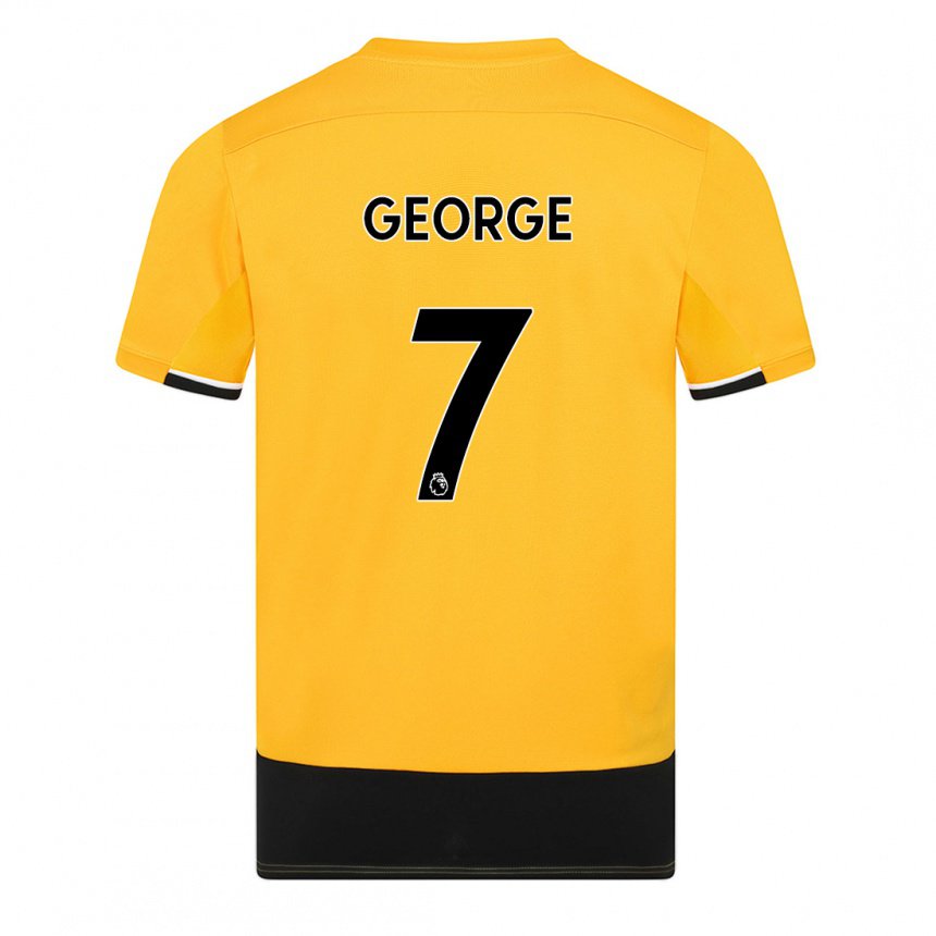 Damen Tammi George #7 Gelb Schwarz Heimtrikot Trikot 2022/23 T-shirt Österreich