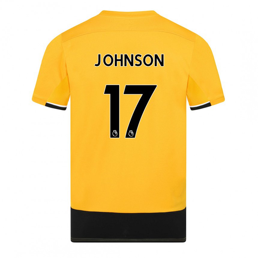 Damen Katie Johnson #17 Gelb Schwarz Heimtrikot Trikot 2022/23 T-shirt Österreich