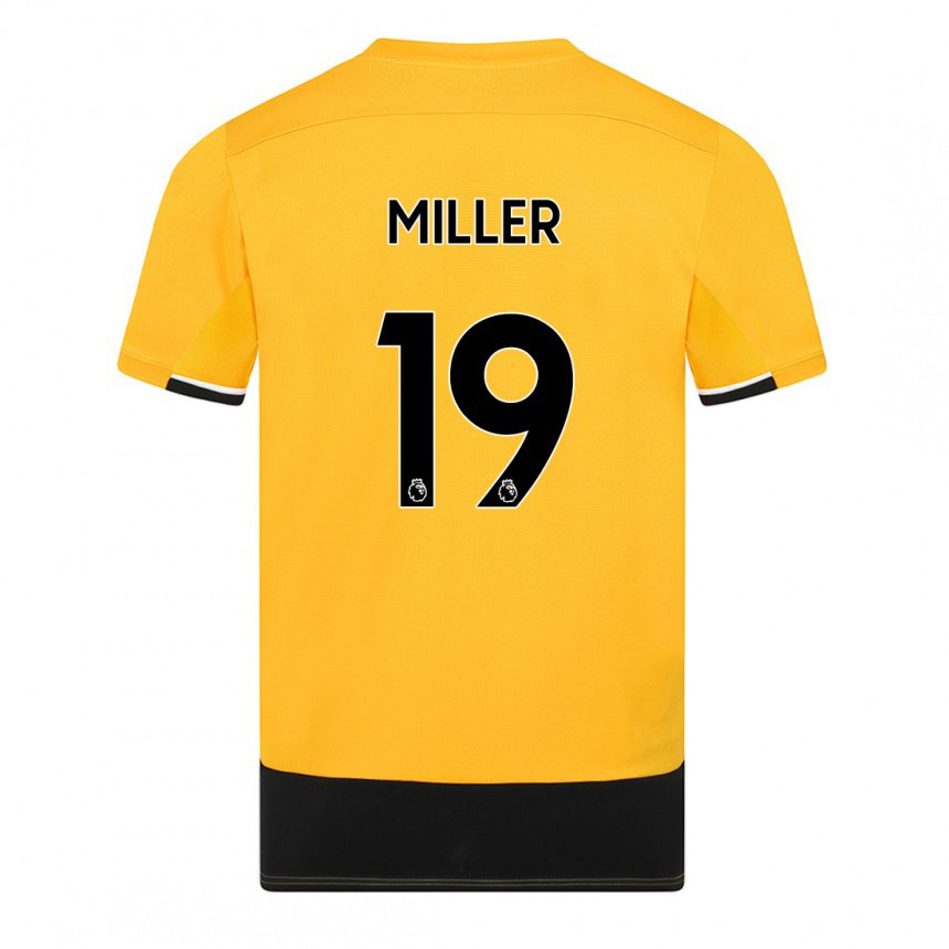 Damen Ali Miller #19 Gelb Schwarz Heimtrikot Trikot 2022/23 T-shirt Österreich