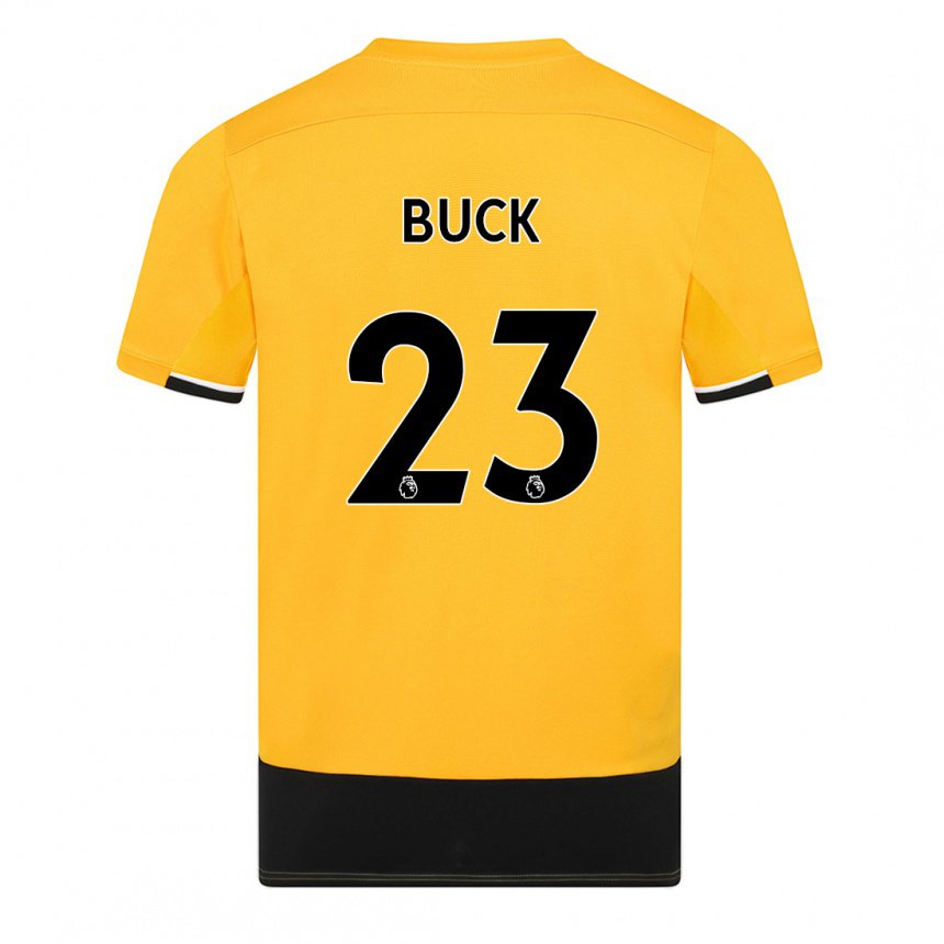 Damen Alex Buck #23 Gelb Schwarz Heimtrikot Trikot 2022/23 T-shirt Österreich