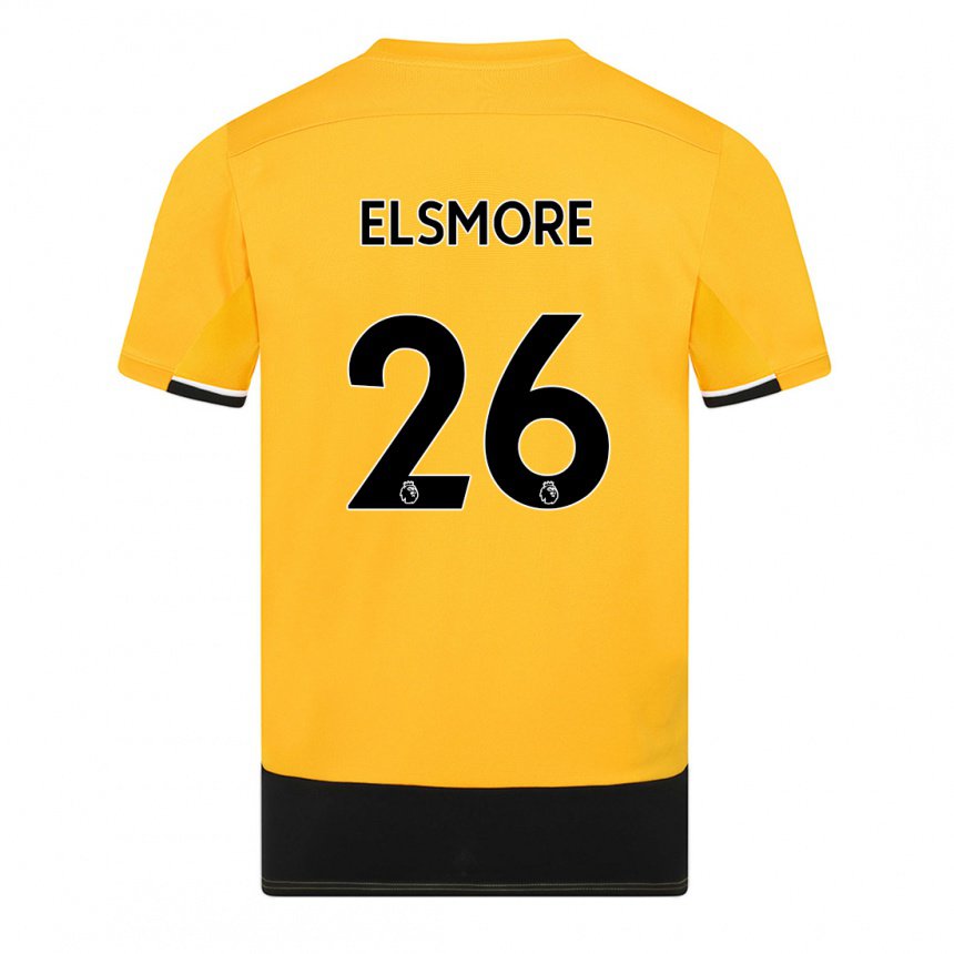 Damen Ria Elsmore #26 Gelb Schwarz Heimtrikot Trikot 2022/23 T-shirt Österreich