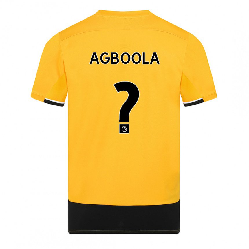 Damen Michael Agboola #0 Gelb Schwarz Heimtrikot Trikot 2022/23 T-shirt Österreich