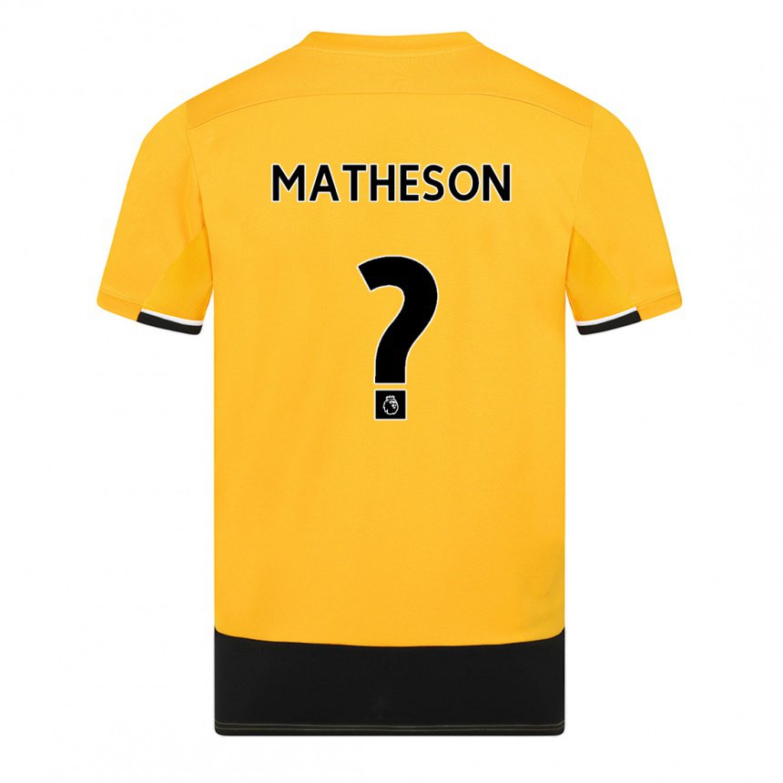Damen Luke Matheson #0 Gelb Schwarz Heimtrikot Trikot 2022/23 T-shirt Österreich