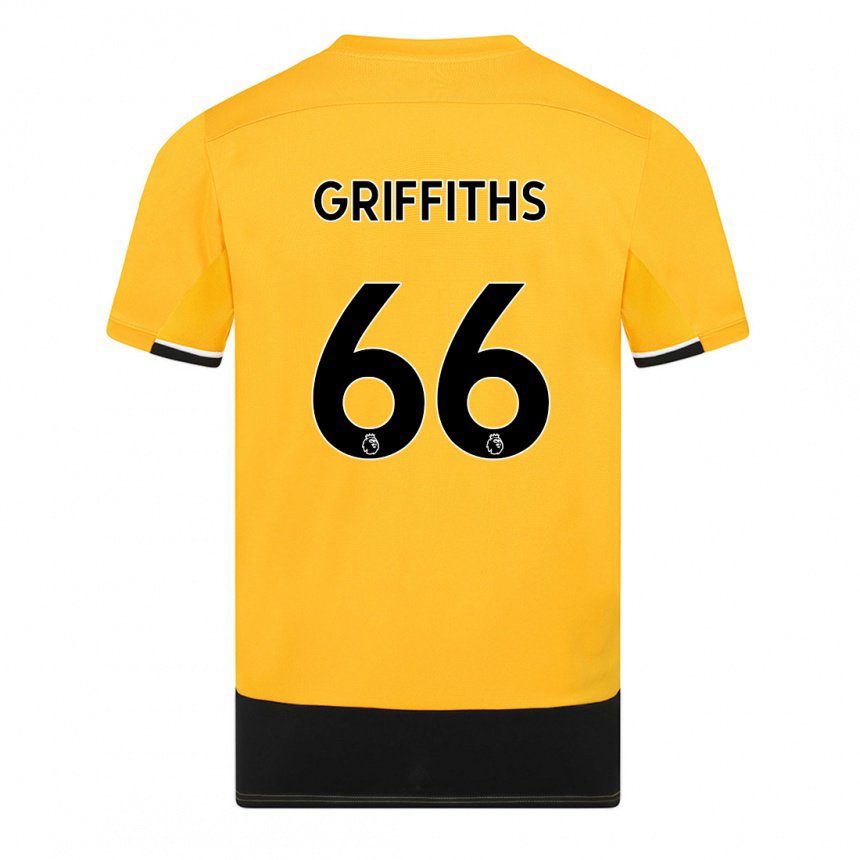 Damen Harvey Griffiths #66 Gelb Schwarz Heimtrikot Trikot 2022/23 T-shirt Österreich