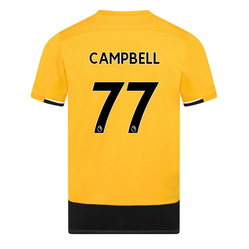 Damen Chem Campbell #77 Gelb Schwarz Heimtrikot Trikot 2022/23 T-shirt Österreich