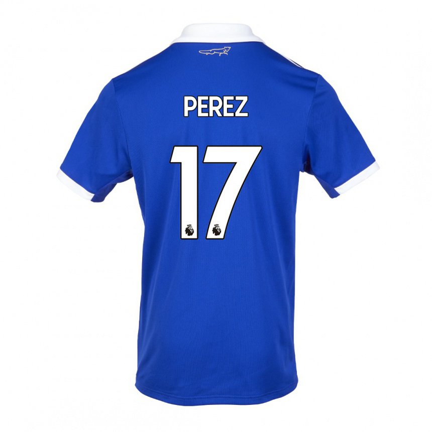Damen Ayoze Perez #17 Blau Weiss Heimtrikot Trikot 2022/23 T-shirt Österreich
