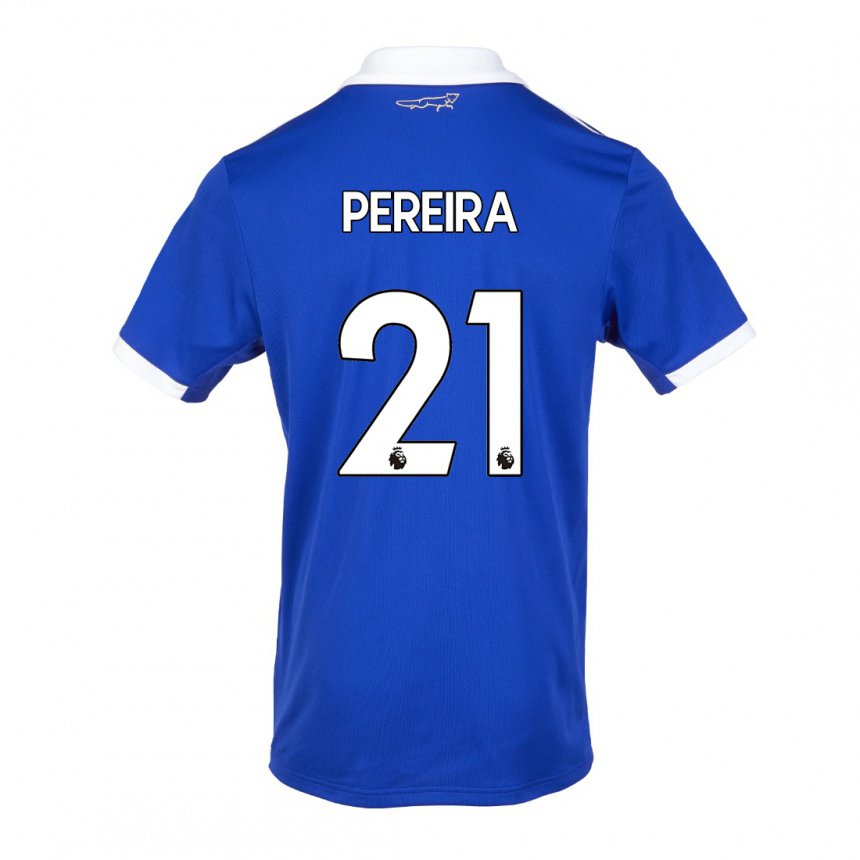 Damen Ricardo Pereira #21 Blau Weiss Heimtrikot Trikot 2022/23 T-shirt Österreich