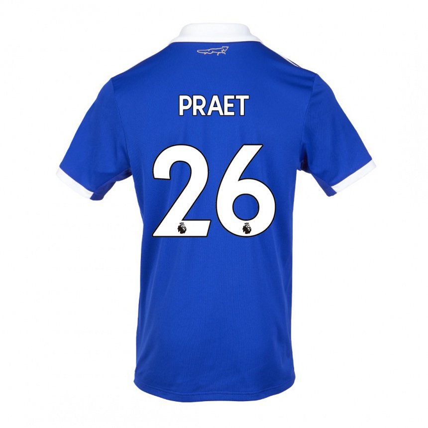 Damen Dennis Praet #26 Blau Weiss Heimtrikot Trikot 2022/23 T-shirt Österreich