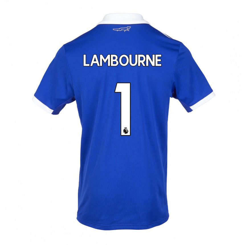 Damen Demi Lambourne #1 Blau Weiss Heimtrikot Trikot 2022/23 T-shirt Österreich
