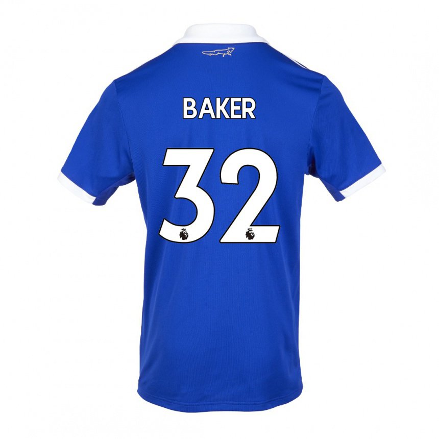 Damen Ava Baker #32 Blau Weiss Heimtrikot Trikot 2022/23 T-shirt Österreich