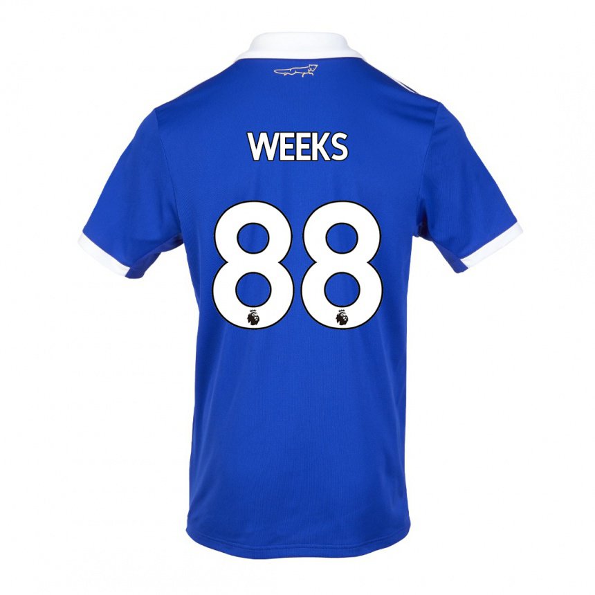 Damen Tyler Weeks #88 Blau Weiss Heimtrikot Trikot 2022/23 T-shirt Österreich