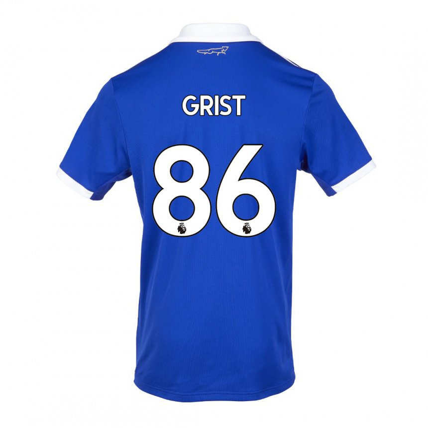 Damen Ben Grist #86 Blau Weiss Heimtrikot Trikot 2022/23 T-shirt Österreich