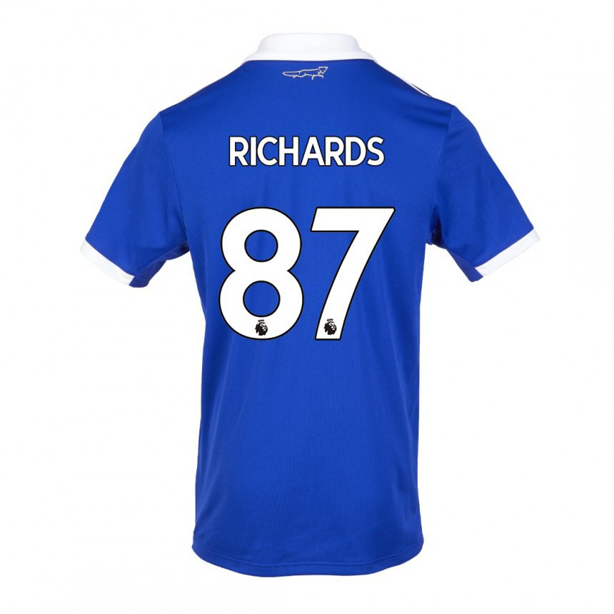 Damen Amani Richards #87 Blau Weiss Heimtrikot Trikot 2022/23 T-shirt Österreich