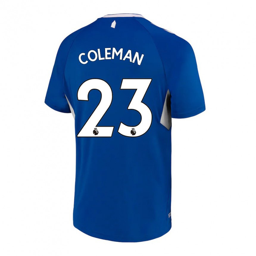 Damen Seamus Coleman #23 Dunkelblau Weiß Heimtrikot Trikot 2022/23 T-shirt Österreich