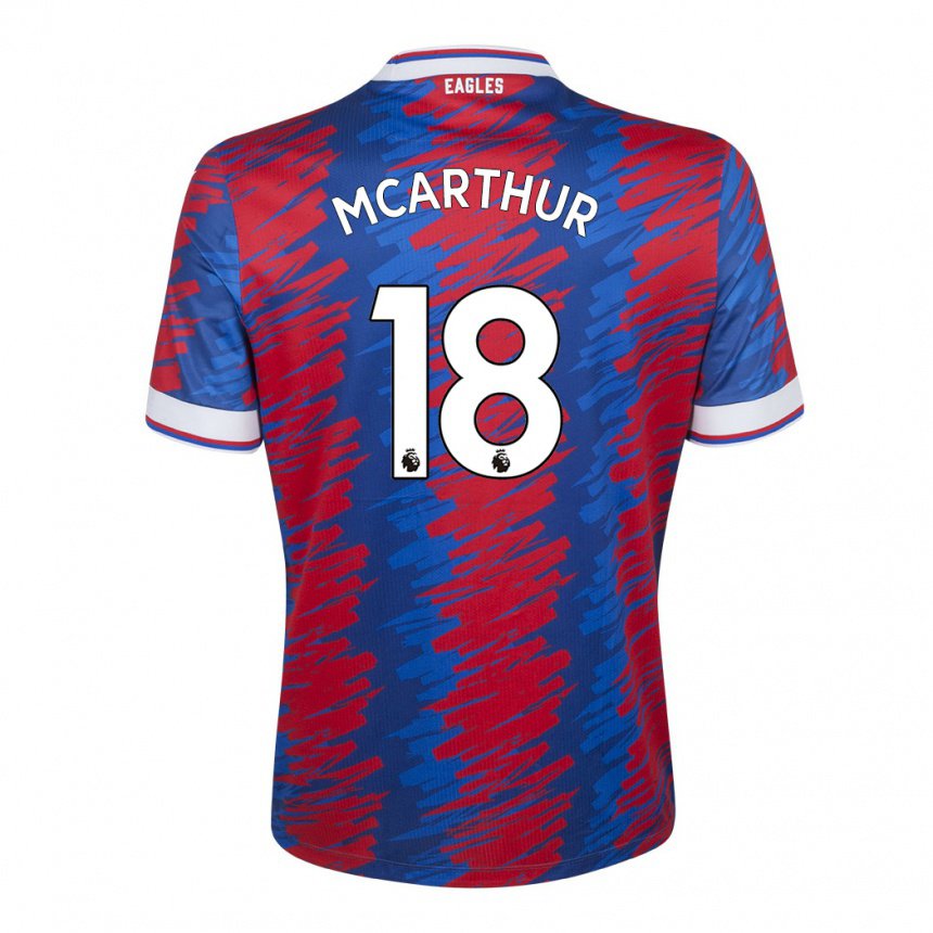 Damen James Mcarthur #18 Rot Blau Heimtrikot Trikot 2022/23 T-shirt Österreich