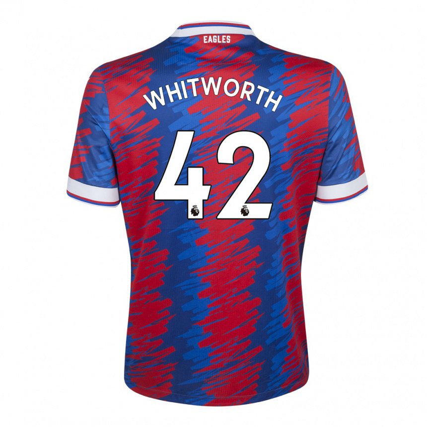 Damen Joe Whitworth #42 Rot Blau Heimtrikot Trikot 2022/23 T-shirt Österreich