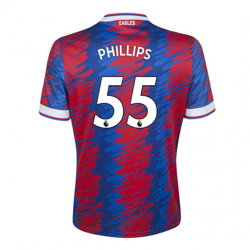 Damen Killian Phillips #55 Rot Blau Heimtrikot Trikot 2022/23 T-shirt Österreich