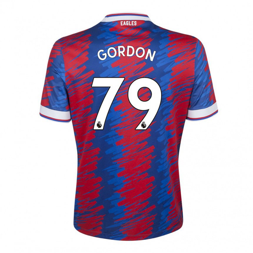 Damen John-kymani Gordon #79 Rot Blau Heimtrikot Trikot 2022/23 T-shirt Österreich