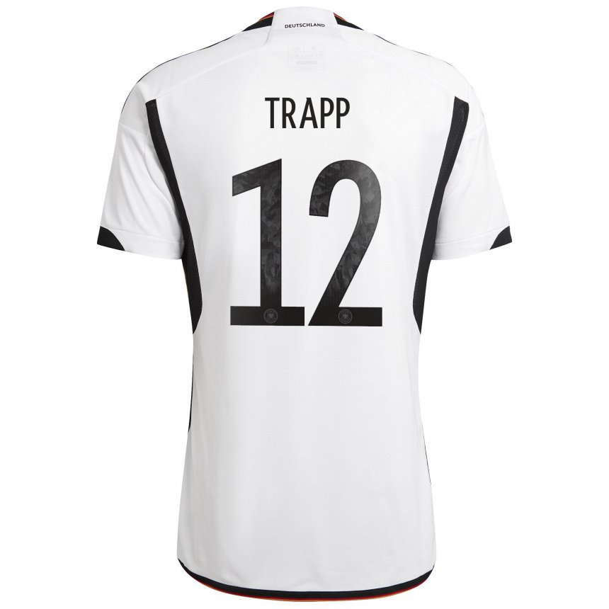 Kinder Deutsche Kevin Trapp #12 Weiß Schwarz Heimtrikot Trikot 22-24 T-shirt Österreich