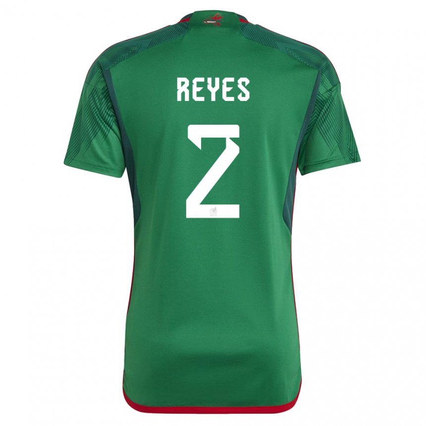 Kinder Mexikanische Luis Reyes #2 Grün Heimtrikot Trikot 22-24 T-shirt Österreich
