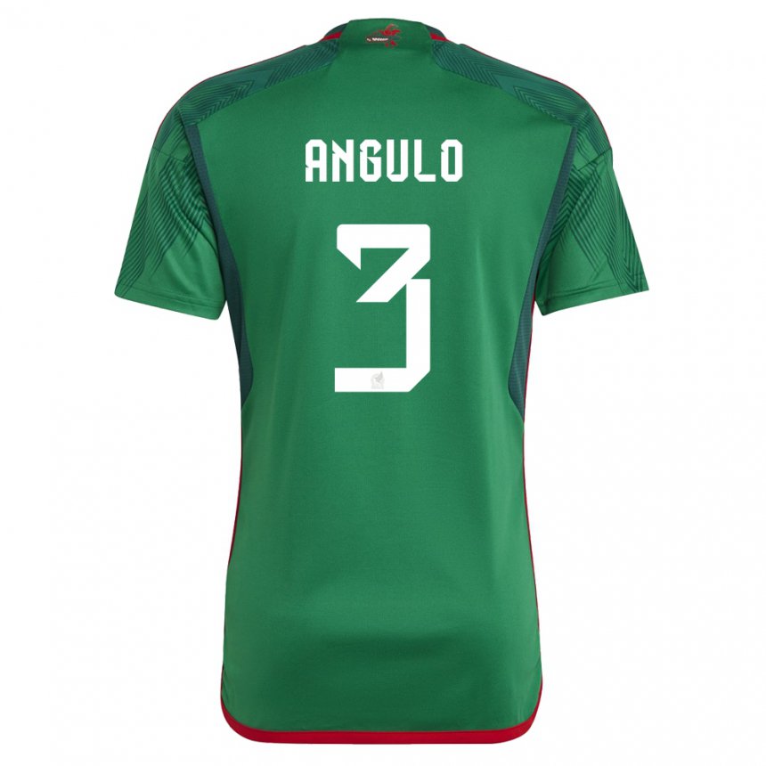 Kinder Mexikanische Jesus Angulo #3 Grün Heimtrikot Trikot 22-24 T-shirt Österreich