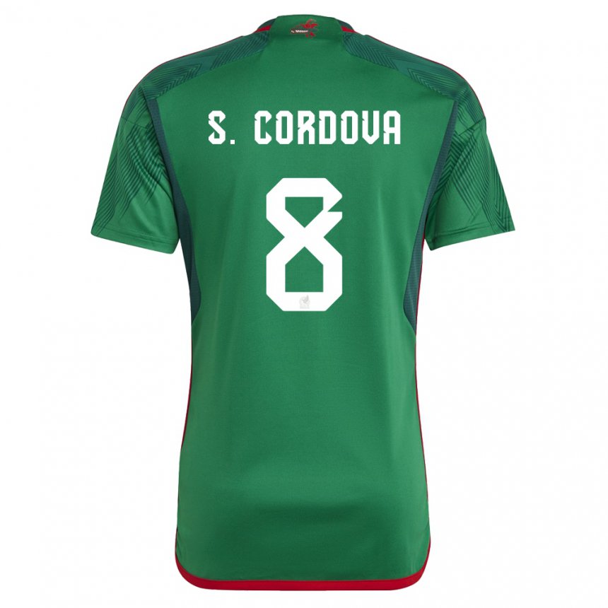 Kinder Mexikanische Sebastian Cordova #8 Grün Heimtrikot Trikot 22-24 T-shirt Österreich