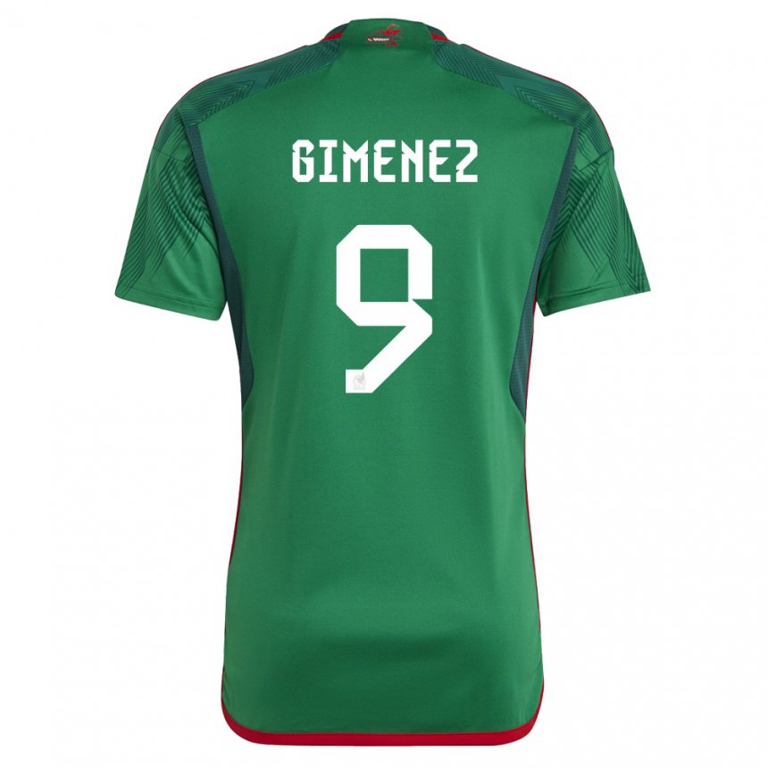 Kinder Mexikanische Santiago Gimenez #9 Grün Heimtrikot Trikot 22-24 T-shirt Österreich