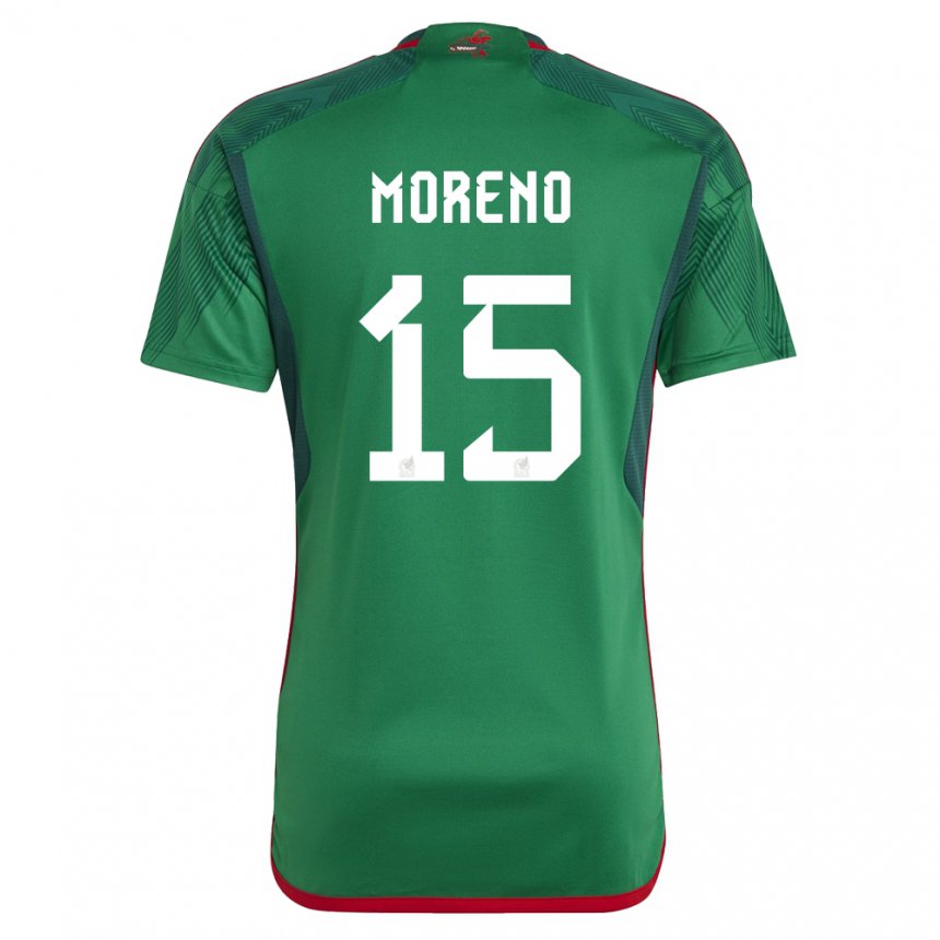 Kinder Mexikanische Hector Moreno #15 Grün Heimtrikot Trikot 22-24 T-shirt Österreich