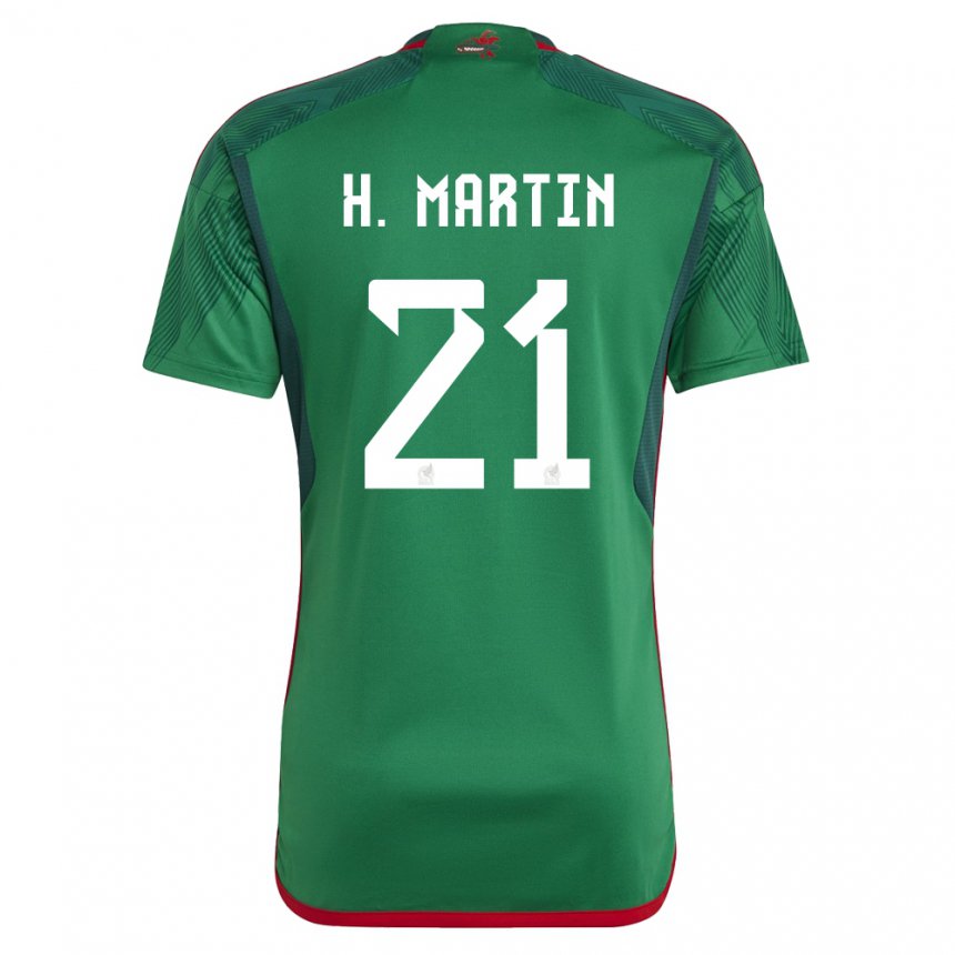 Kinder Mexikanische Henry Martin #21 Grün Heimtrikot Trikot 22-24 T-shirt Österreich