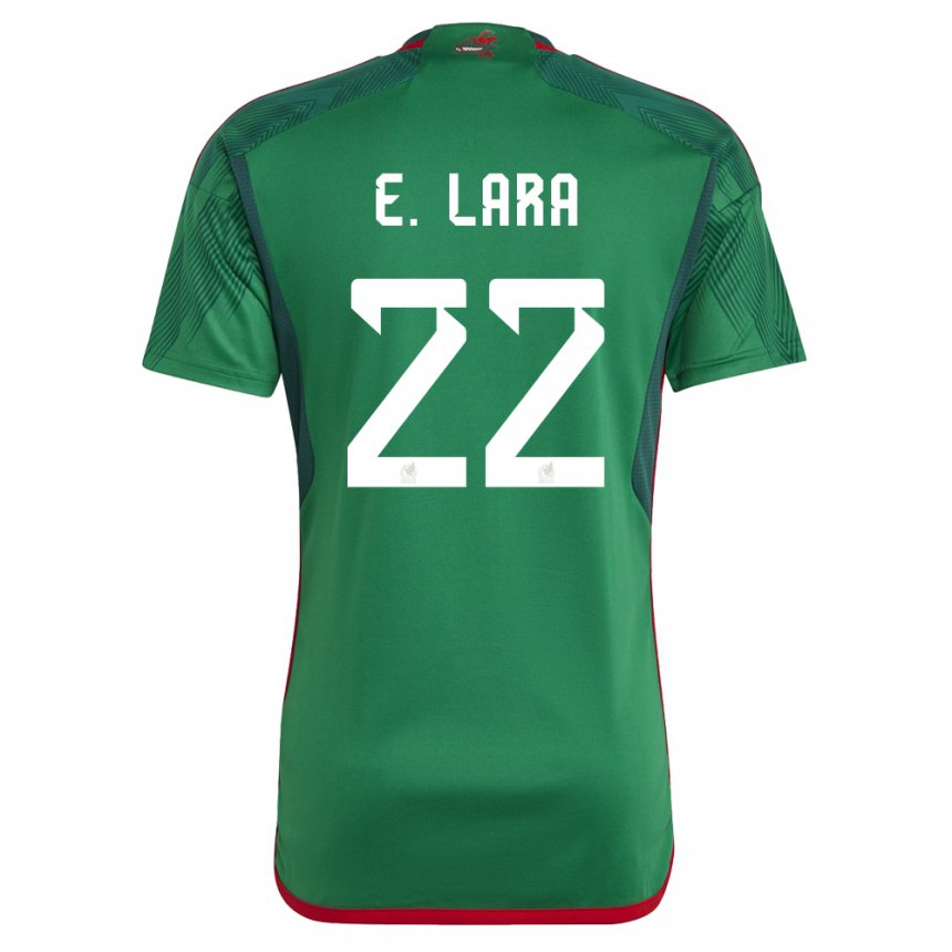 Kinder Mexikanische Emilio Lara #22 Grün Heimtrikot Trikot 22-24 T-shirt Österreich