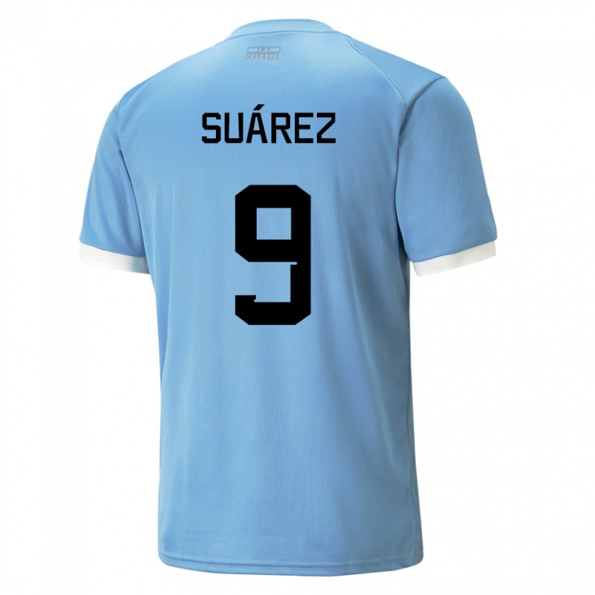 Kinder Uruguayische Luis Suarez #9 Blau Heimtrikot Trikot 22-24 T-shirt Österreich