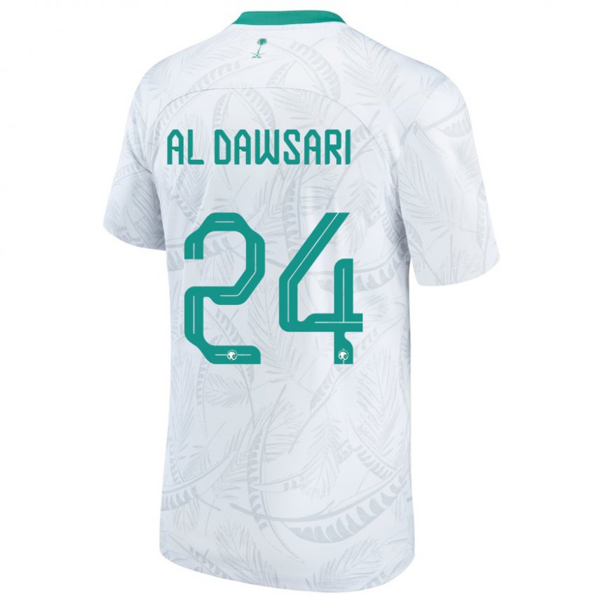 Kinder Saudi-arabische Nasser Al Dawsari #24 Weiß Heimtrikot Trikot 22-24 T-shirt Österreich