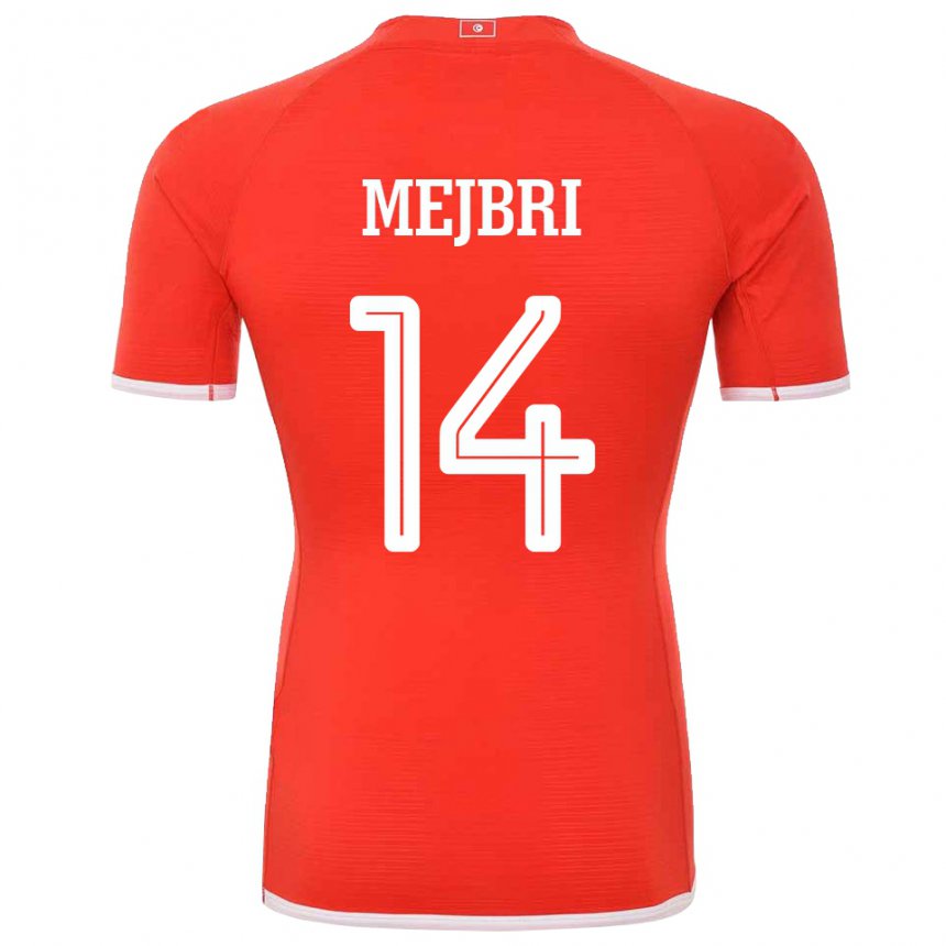 Kinder Tunesische Hannibal Mejbri #14 Rot Heimtrikot Trikot 22-24 T-shirt Österreich
