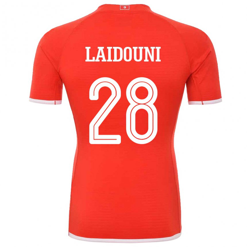Kinder Tunesische Aissa Laidouni #28 Rot Heimtrikot Trikot 22-24 T-shirt Österreich