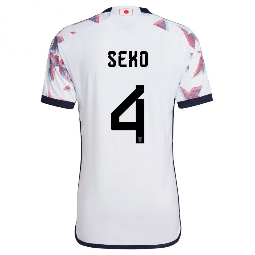 Kinder Japanische Ayumu Seko #4 Weiß Auswärtstrikot Trikot 22-24 T-shirt Österreich
