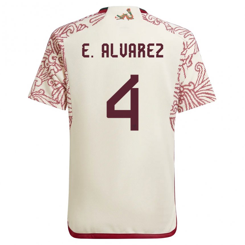 Kinder Mexikanische Edson Alvarez #4 Wunder Weiß Rot Auswärtstrikot Trikot 22-24 T-shirt Österreich