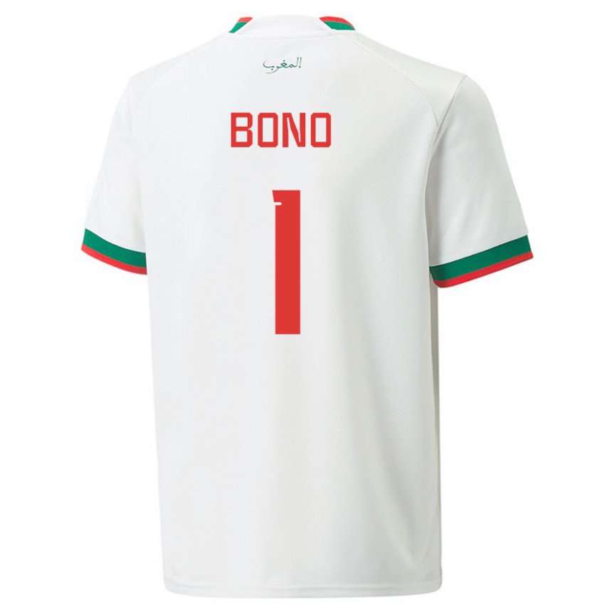Kinder Marokkanische Bono #1 Weiß Auswärtstrikot Trikot 22-24 T-shirt Österreich