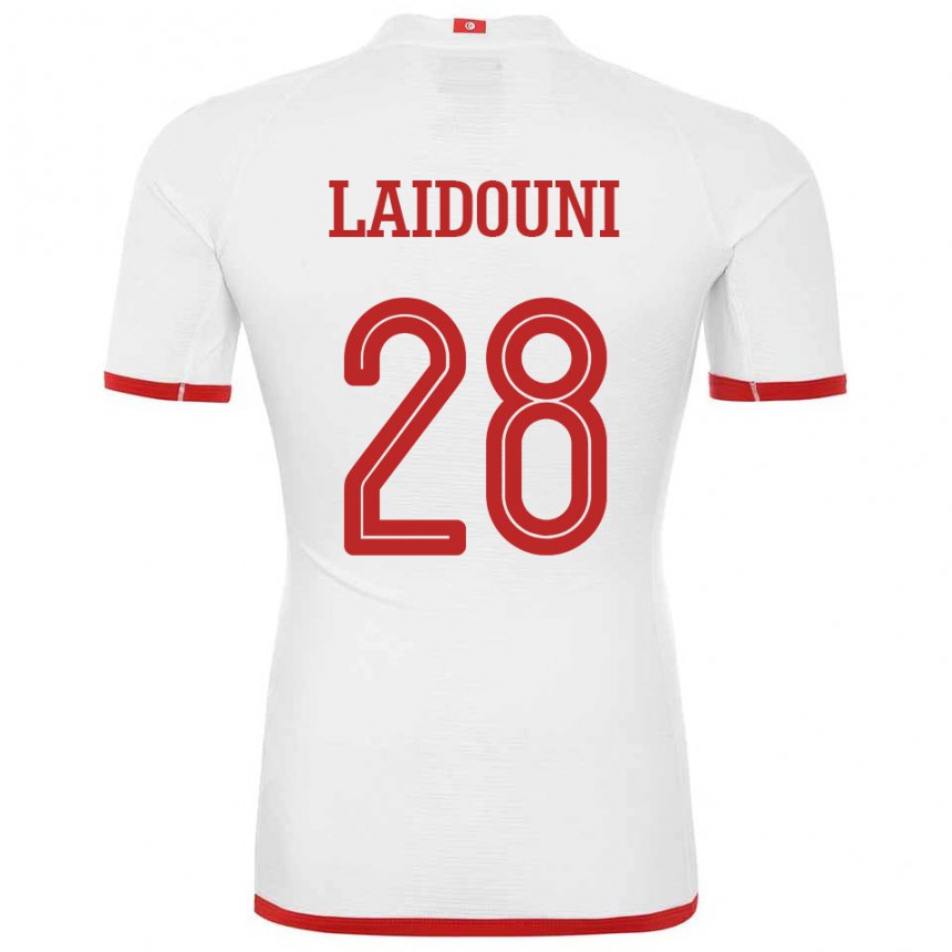 Kinder Tunesische Aissa Laidouni #28 Weiß Auswärtstrikot Trikot 22-24 T-shirt Österreich
