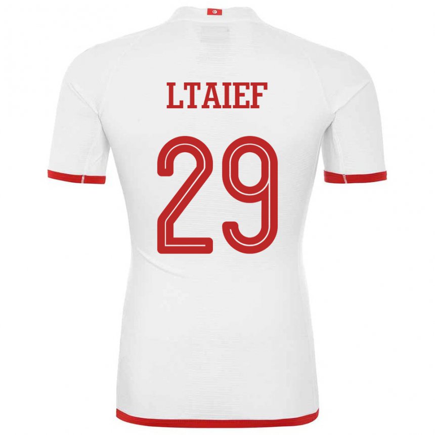 Kinder Tunesische Sayfallah Ltaief #29 Weiß Auswärtstrikot Trikot 22-24 T-shirt Österreich