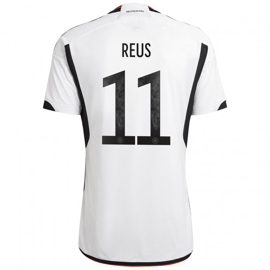 Herren Deutsche Marco Reus #11 Weiß Schwarz Heimtrikot Trikot 22-24 T-shirt Österreich