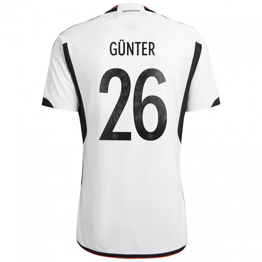 Herren Deutsche Christian Günter #26 Weiß Schwarz Heimtrikot Trikot 22-24 T-shirt Österreich