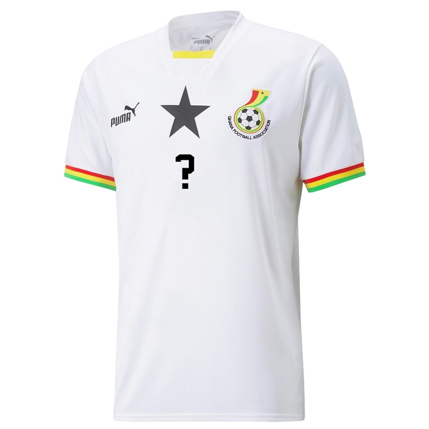 Herren Ghanaische Ihren Namen #0 Weiß Heimtrikot Trikot 22-24 T-shirt Österreich