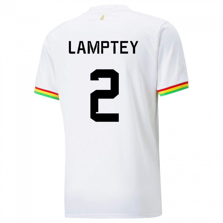 Herren Ghanaische Tariq Lamptey #2 Weiß Heimtrikot Trikot 22-24 T-shirt Österreich