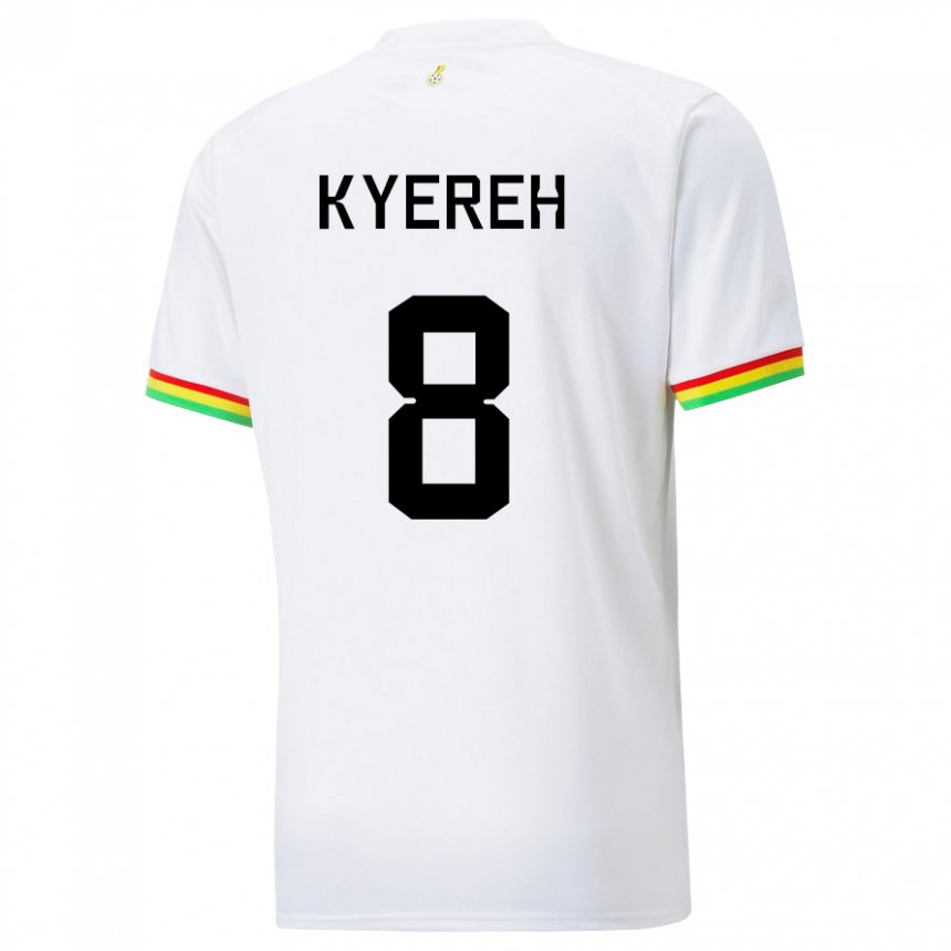 Herren Ghanaische Daniel-kofi Kyereh #8 Weiß Heimtrikot Trikot 22-24 T-shirt Österreich